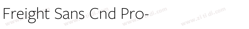 Freight Sans Cnd Pro字体转换
